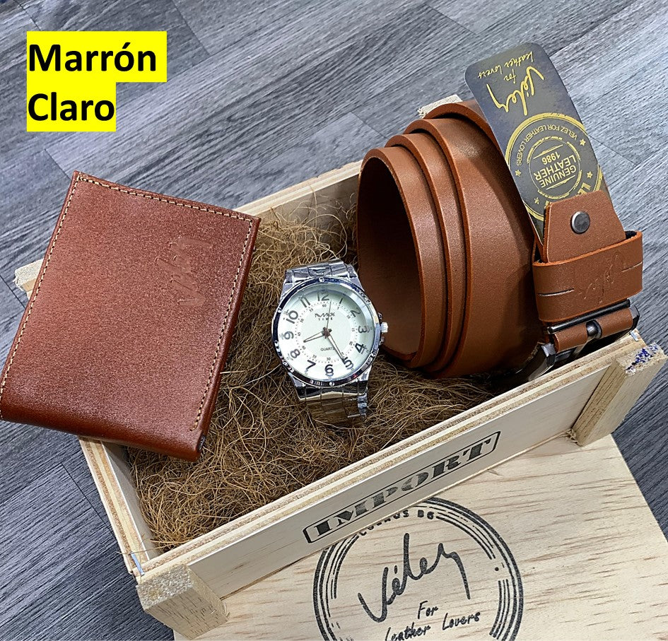Set Premium Reloj-Cartera-Correa