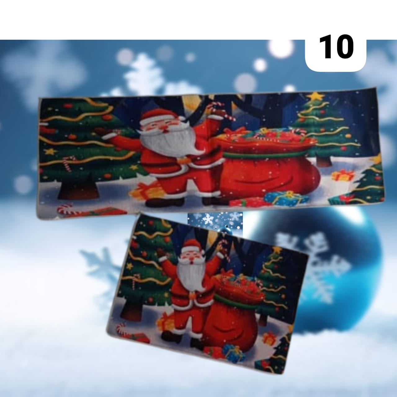 Tapete Cocina Navideño Felpado Ultra Absorbente + Gratis Tapete Pequeño