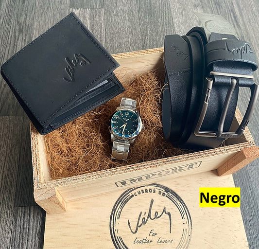 Set Premium Reloj-Cartera-Correa