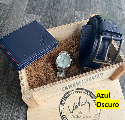 Set Premium Reloj-Cartera-Correa