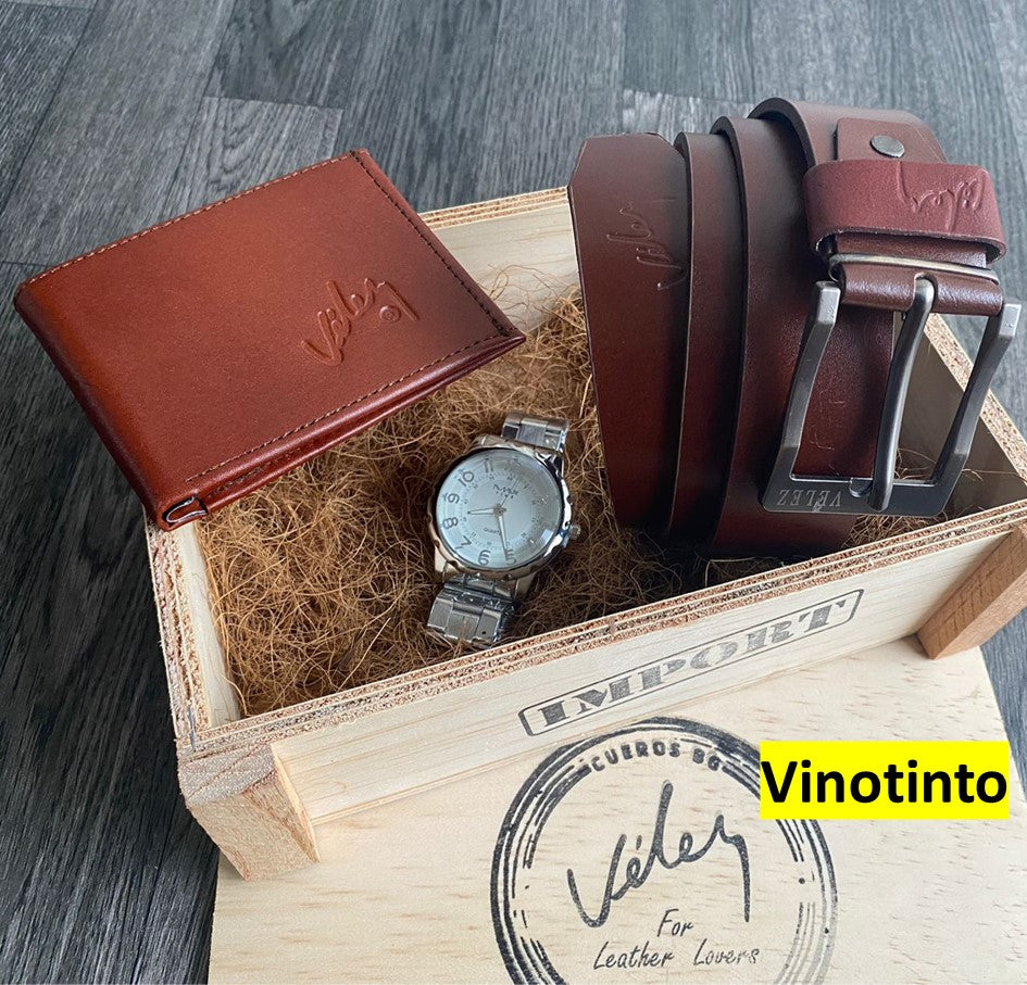 Set Premium Reloj-Cartera-Correa