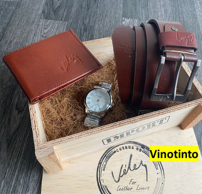 Set Premium Reloj-Cartera-Correa