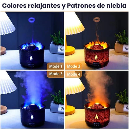 Humidificador De Lujo Volcan Negro🌋🗻