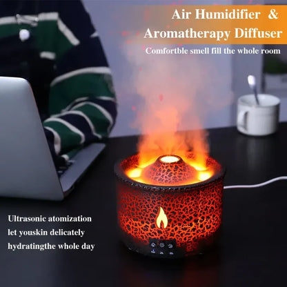 Humidificador De Lujo Volcan Negro🌋🗻