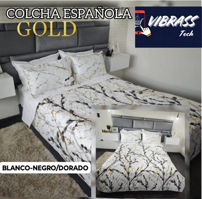 Colcha Española Gold Doble Faz