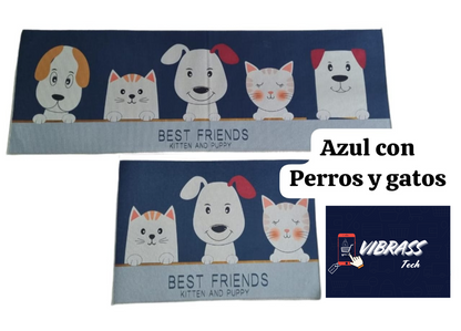 Tapete Cocina Felpa Ultra Absorbente + Gratis Tapete Pequeño