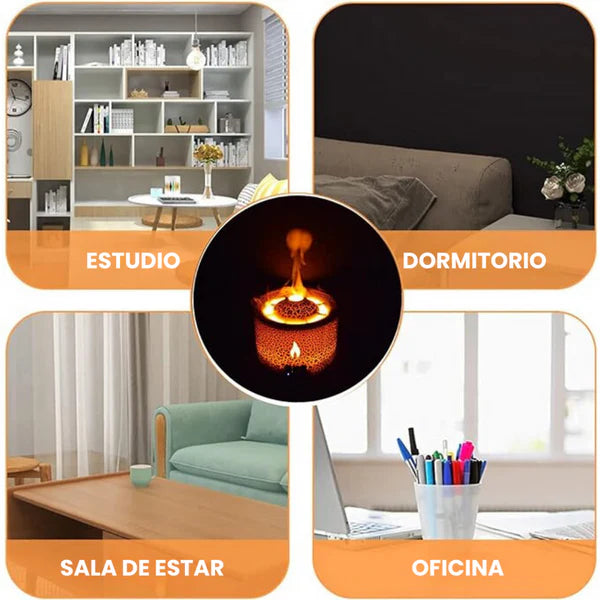 Humidificador De Lujo Volcan Negro🌋🗻