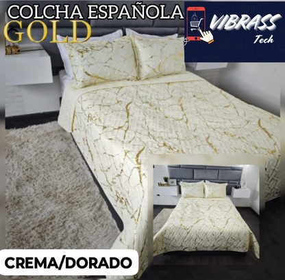 Colcha Española Gold Doble Faz