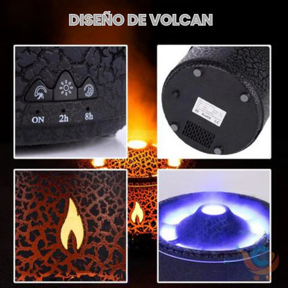 Humidificador De Lujo Volcan Negro🌋🗻