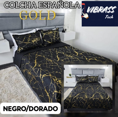 Colcha Española Gold Doble Faz