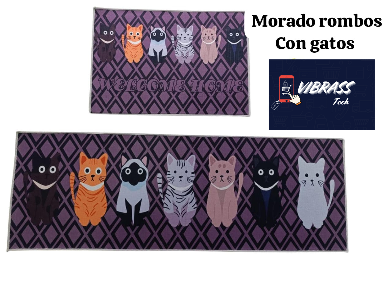 Tapete Cocina Felpa Ultra Absorbente + Gratis Tapete Pequeño
