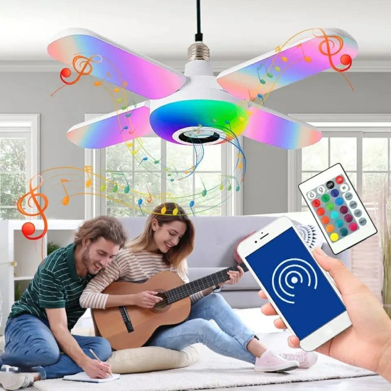 Bombillo Ultra Luminoso Con Parlante Bluetooh