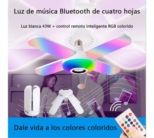 Bombillo Ultra Luminoso Con Parlante Bluetooh