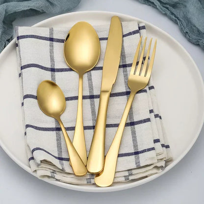Set De Cubiertos Luxury 24 Piezas En Acero Inoxidable