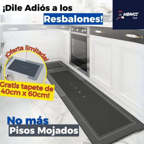 Tapete Cocina Ultra Absorbente 120CMX40CM + Gratis Tapete Pequeño 60CMX40CM