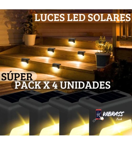 Super Pack Luces Led Solares X4