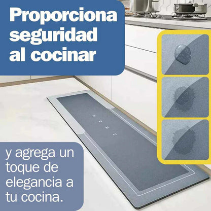 Tapete Cocina Ultra Absorbente 120CMX40CM + Gratis Tapete Pequeño 60CMX40CM