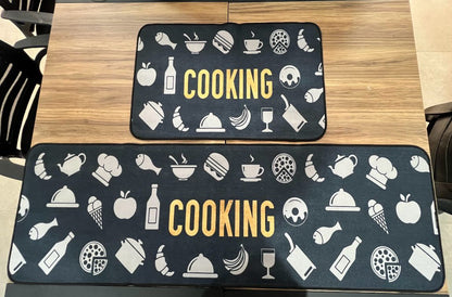 Tapete Cocina Felpa Ultra Absorbente + Gratis Tapete Pequeño.