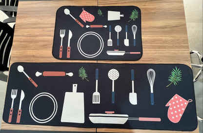 Tapete Cocina Felpa Ultra Absorbente + Gratis Tapete Pequeño.
