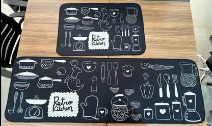 Tapete Cocina Felpa Ultra Absorbente + Gratis Tapete Pequeño.