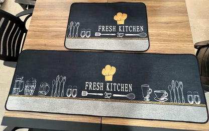 Tapete Cocina Felpa Ultra Absorbente + Gratis Tapete Pequeño.