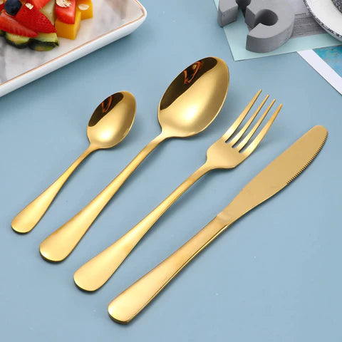 Set De Cubiertos Luxury 24 Piezas En Acero Inoxidable