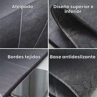 Tapete Cocina Felpa Ultra Absorbente + Gratis Tapete Pequeño
